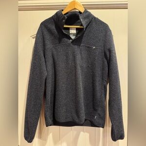 Vuori Men's Charcoal Zip Up Sweater